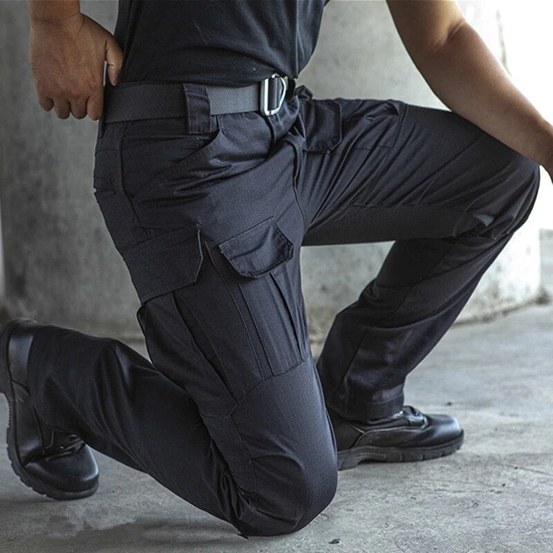 Military Tactical Cargo Pants  Stretch Cotton Casual Work Pants Men&#39;s Stretch SWAT Combat Rip-Stop Many Pocket Army Long Trouser