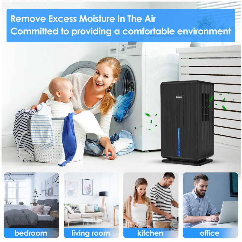 3L Large Capacity Dehumidifier and Air Purifier 2 In 1 Professional Moisture Absorbers Air Dryer for Home Home Appliance