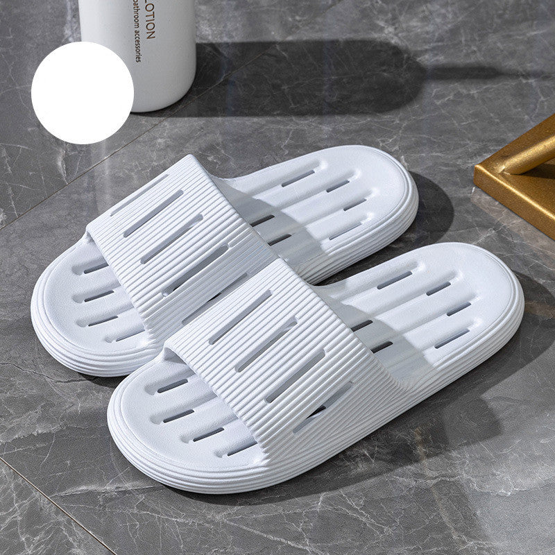 Summer Home Slippers With Hollow Sole Design Non-slip Floor Bathroom Slipper For Women Men's House Shoes - Chilazexpress Ltd