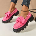 Bow-tie Loafer Shoes For Women Vintage Style - Chilazexpress Ltd