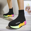 Black Sock Boots For Women Platform Shoes - Chilazexpress Ltd