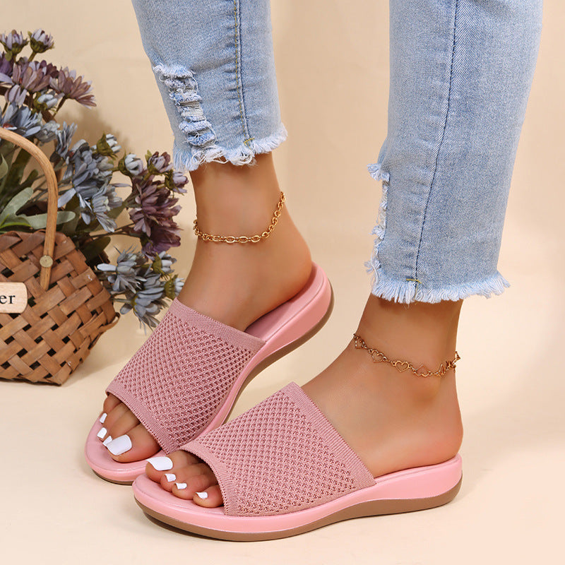 Women Shoes Summer Flat Sandals Casual Indoor Outdoor Slipper For Beach Shoes - Chilazexpress Ltd