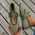 Striped Flats Shoes Fashion Casual Pointed Toe Loafers Lazy Shoes For Women - Chilazexpress Ltd