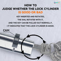 1 Piece Of European Standard Size, 70mm Length Knob Lock Cylinder, Lock Cylinder With 5 Keys, Suitable For Anti-Theft Doors, Office Doors, Stainless Steel Doors, Indoor Doors - Chilazexpress Ltd