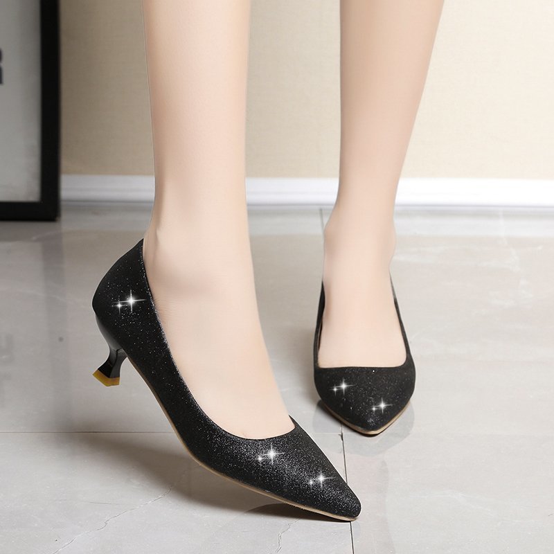 Fashion Low-cut Pointed Heel Shoes For Women - Chilazexpress Ltd