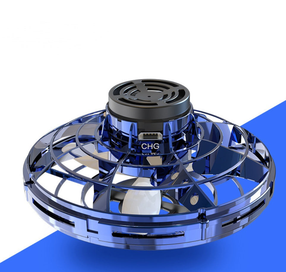 Mini Fingertip Gyro Interactive Decompression Toy Drone LED UFO Type Flying Helicopter Spinner Toy Kids - Chilazexpress Ltd