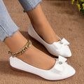 Bowknot Flats Shoes Fashion Casual Pointed Toe Loafers For Women Lazy Shoes - Chilazexpress Ltd