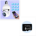 WiFi CAMERA 1080P Bulb 4X Zoom Camera E27 Home 5GWiFi Alarm Monitor - Chilazexpress Ltd