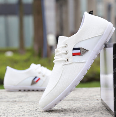 Men'S Soft-Soled Canvas Shoes, Sports And Leisure Old Beijing Cloth Shoes, Peas Shoes - Chilazexpress Ltd