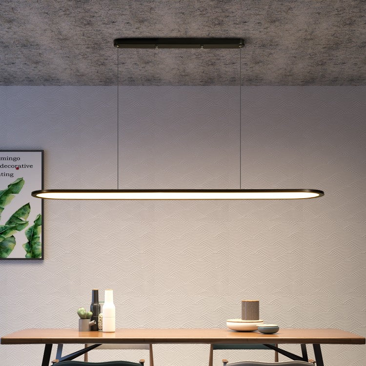 Modern Simple Creative Strip Bar Led Office Lighting Restaurant Chandelier