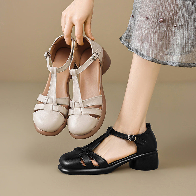 Womens Professional Leather Work Pumps
