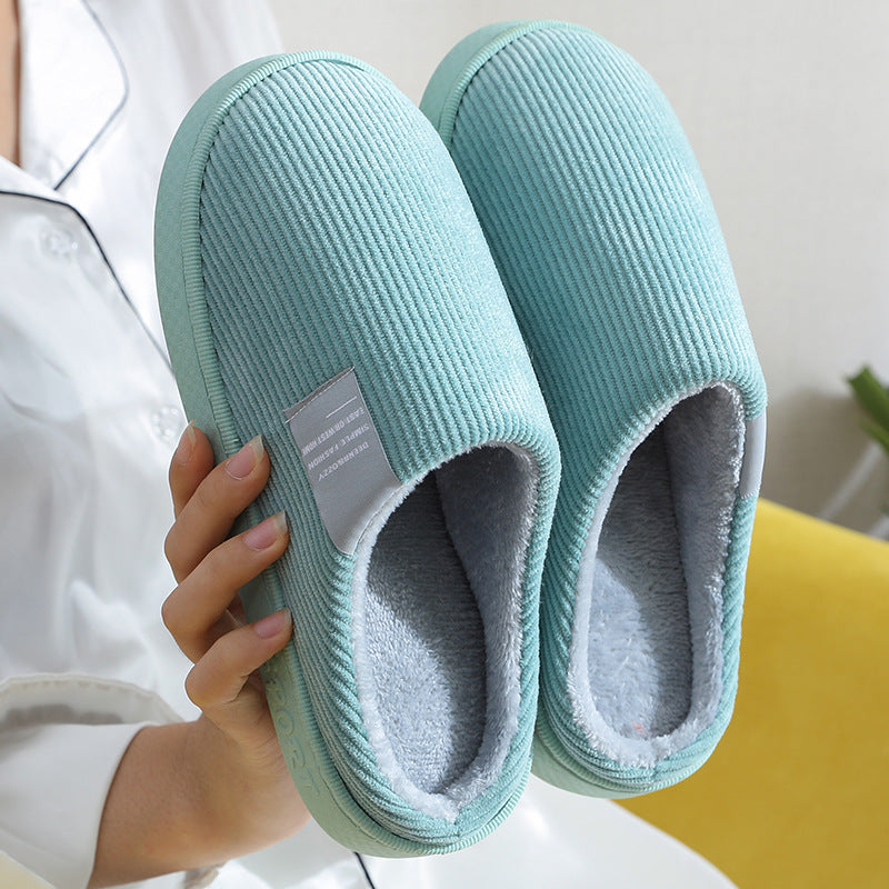 Corduroy Slippers For Women Home Shoes Men Women Couple - Chilazexpress Ltd