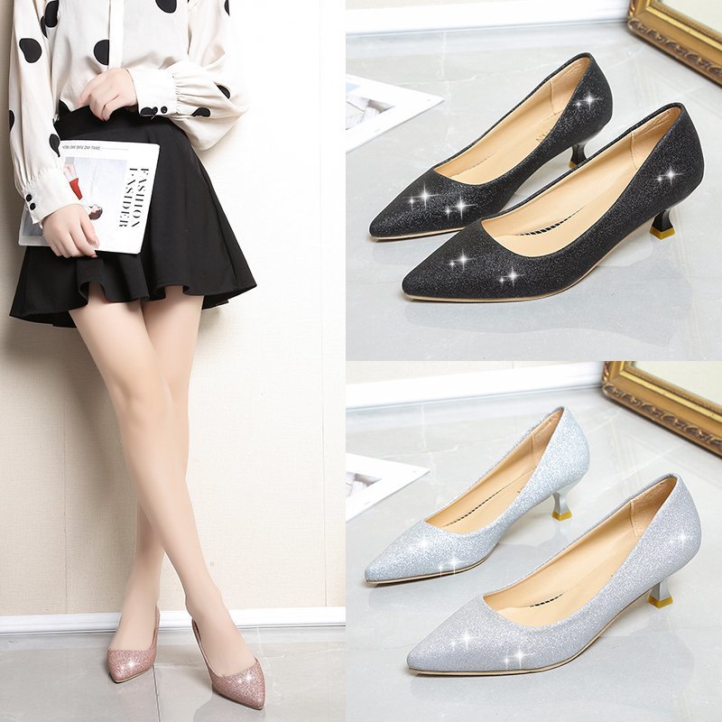 Fashion Low-cut Pointed Heel Shoes For Women - Chilazexpress Ltd