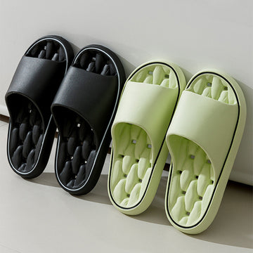 Non-slip Design Bathroom Slippers Home Summer Thick Sole Floor Bedroom House Shoes For Women Men - Chilazexpress Ltd