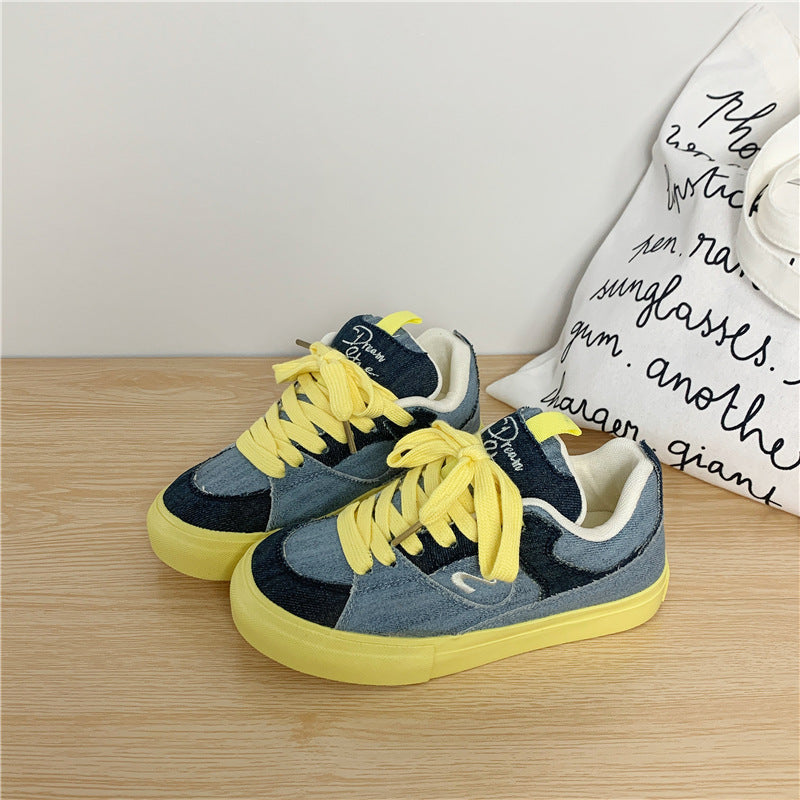 Versatile Thick Shoes Tongue Canvas Shoes For Women - Chilazexpress Ltd