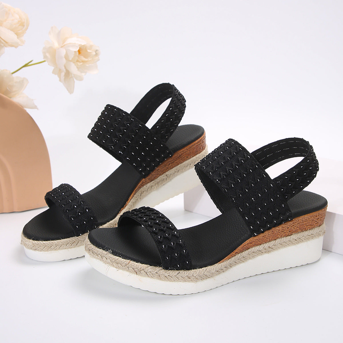 Summer Fashion Wedge Sandals For Women Peep-toe Shoes For Women - Chilazexpress Ltd