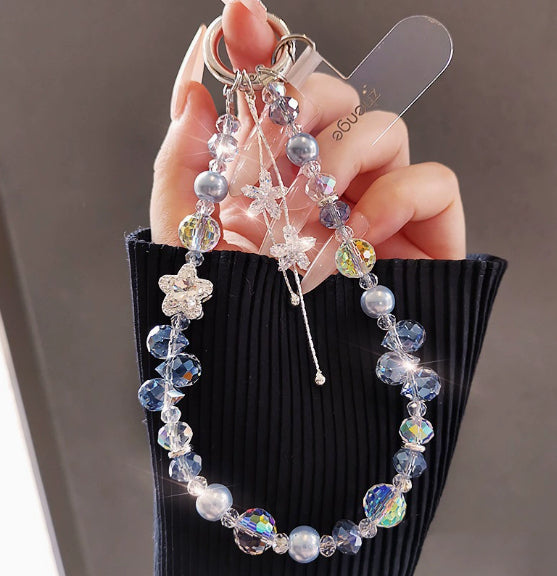 Fashionable Light-luxury Crystal Phone Lanyard Hand-beaded Handheld Phone Chain