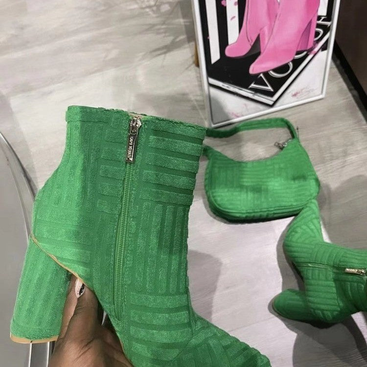Heeled Boots For Women Fashion Pionted Toe Shoes - Chilazexpress Ltd