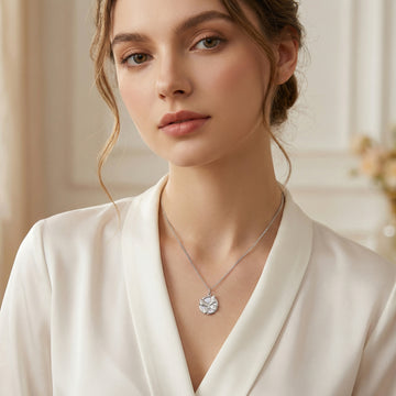925 Sterling Silver Elegant Sterling Silver Butterfly Pendant Necklace in a Circular Frame