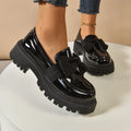 Bow-tie Loafer Shoes For Women Vintage Style - Chilazexpress Ltd