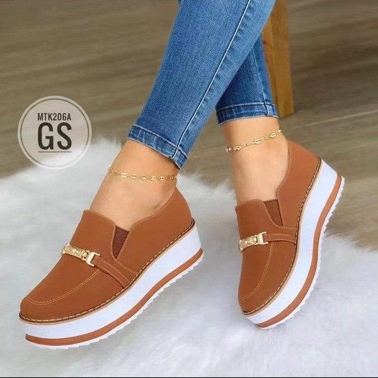 Slip On Flat Sneakers For Women Platform Shoes - Chilazexpress Ltd