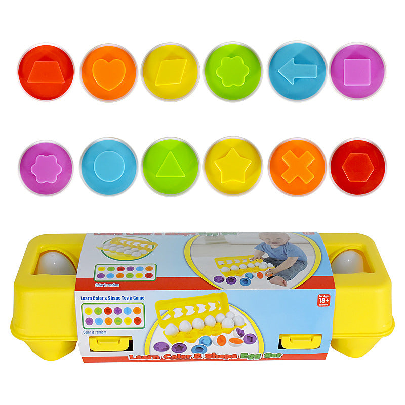 Baby Learning Educational Toy Smart Egg Toy Games Shape Matching Sorters Toys Montessori Eggs Toys For Kids Children - Chilazexpress Ltd
