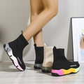 Black Sock Boots For Women Platform Shoes - Chilazexpress Ltd