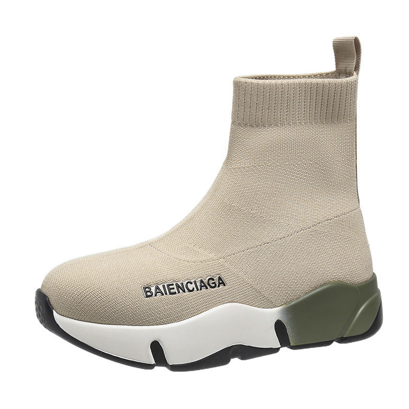Black Sock Boots For Women Platform Shoes - Chilazexpress Ltd