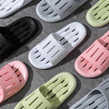 Summer Home Slippers With Hollow Sole Design Non-slip Floor Bathroom Slipper For Women Men's House Shoes - Chilazexpress Ltd