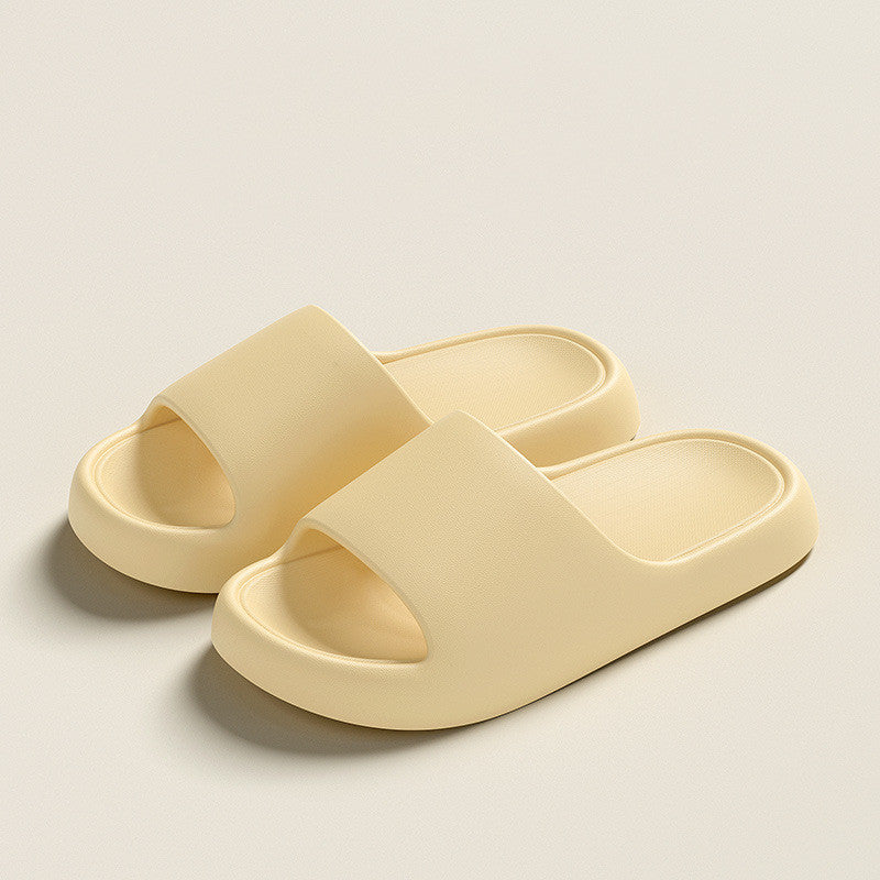 Solid Thick-soled Home Slippers Summer Non-slip Floor Bathroom Slipper For Women Men's House Shoes - Chilazexpress Ltd