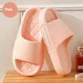 Summer Rhombus Slipper Indoor House Shoes For Men Women Couples Solid Color Non-slip Bathroom Slippers - Chilazexpress Ltd