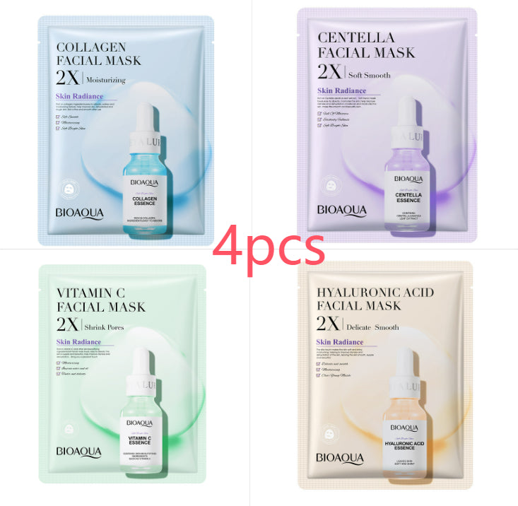 Collagen Face Mask Moisturizing Firming Face Sheet Mask Hyaluronic Acid Facial Masks Beauty Skin Care Gel Skin Care - Chilazexpress Ltd