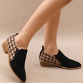 Retro Color-Block Slip-On Shoes For Women - Chilazexpress Ltd