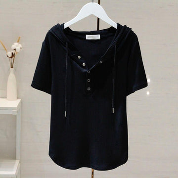 Fashionable Loose-fitting Figure-flattering T-shirtbase Layer