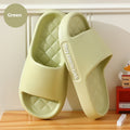 Summer Rhombus Slipper Indoor House Shoes For Men Women Couples Solid Color Non-slip Bathroom Slippers - Chilazexpress Ltd