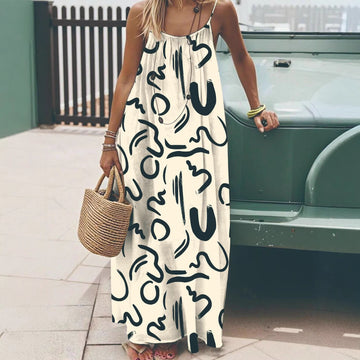 Casual Strappy Open-Back Dress