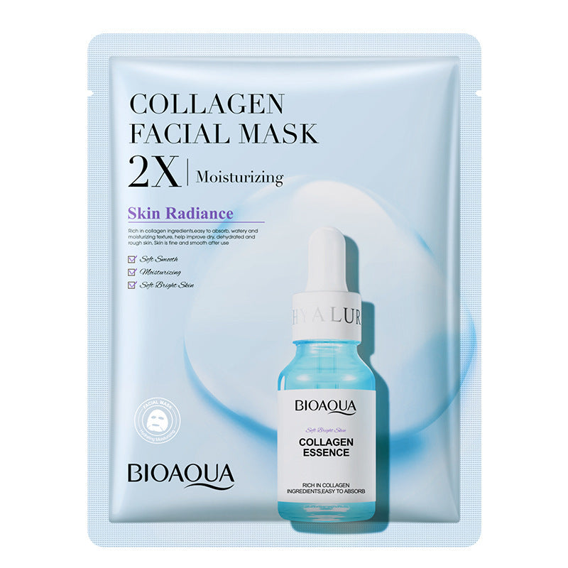 Collagen Face Mask Moisturizing Firming Face Sheet Mask Hyaluronic Acid Facial Masks Beauty Skin Care Gel Skin Care - Chilazexpress Ltd