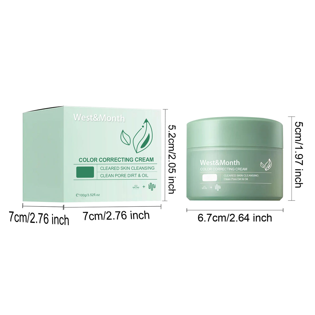 West&Month Color Correcting Care Cream For Diminishing Spots, Post-sun Recovery, Nourishing, And Enhancing The Skin's Beauty - Chilazexpress Ltd