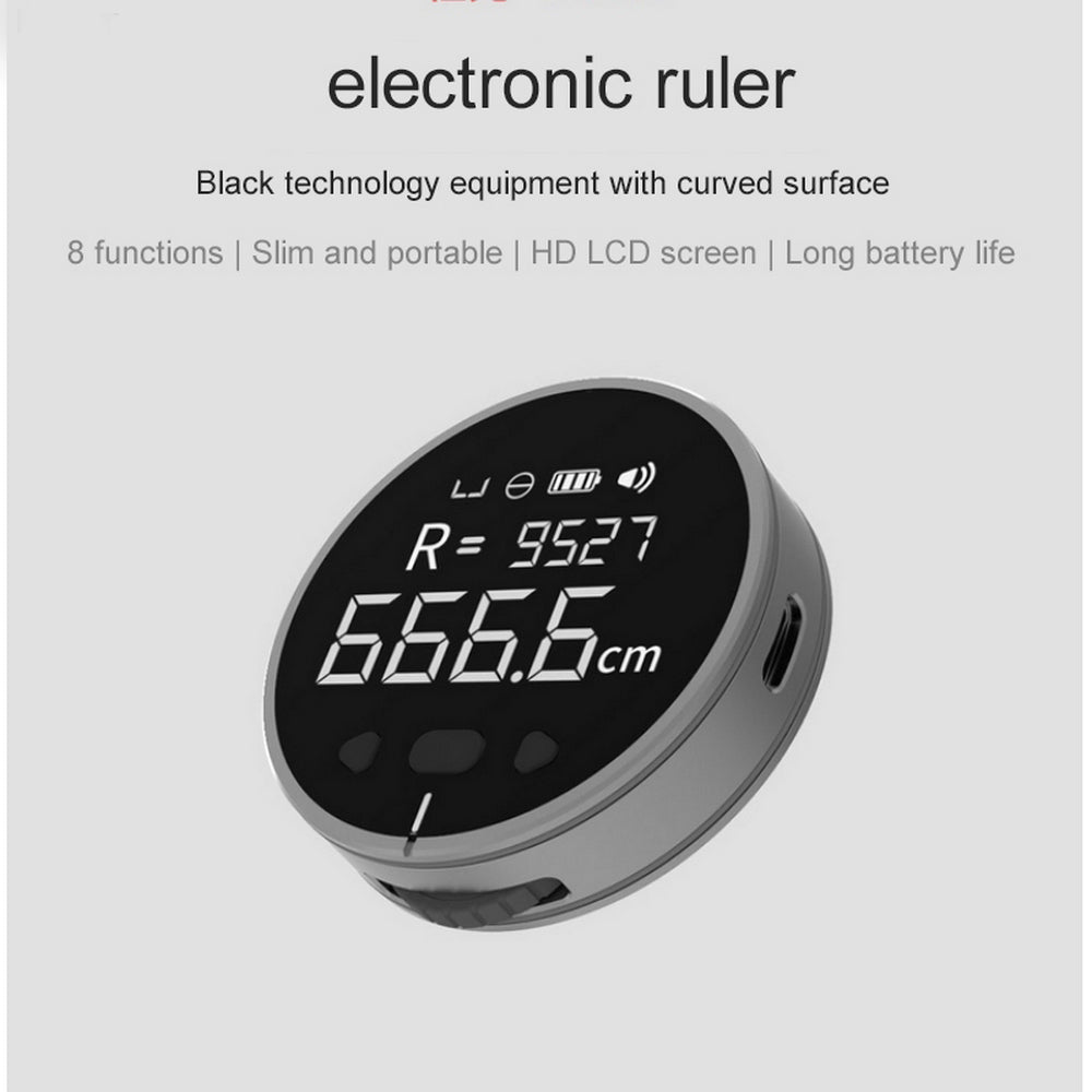 Distance Measuring Instrument Electronic Measuring Ruler Tape Measure High Definition Digital LCD High Precision Electronic Measuring Ruler Tool - Chilazexpress Ltd