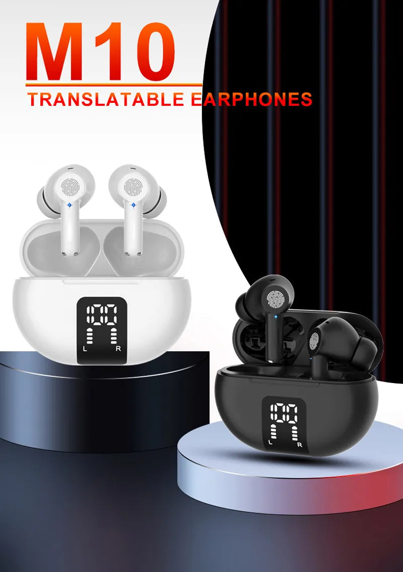 TWS Wireless Bluetooth New M10 Translation Headphones - Chilazexpress Ltd