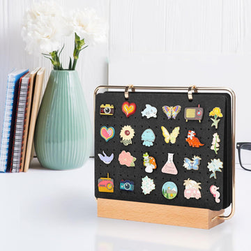 Wall-Mounted Felt Pin Display Rack