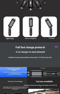 Car Mobile Phone Charger Four-in-one Multi-function Double Telescopic Strip Line - Chilazexpress Ltd