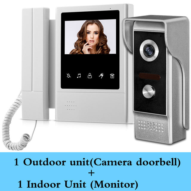 4.3 inch Home Intercom Video Door Phone Video Intercom Doorbell