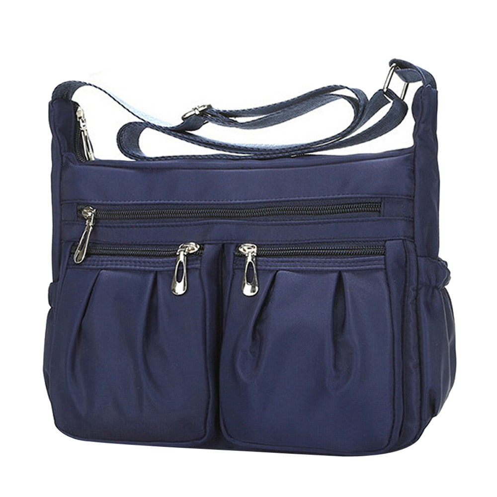 Buy Multi-pockets Nylon Waterproof Light Weight Crossbody Bag Shoulder Bags  For Women at Best Prices in India - Snapdeal