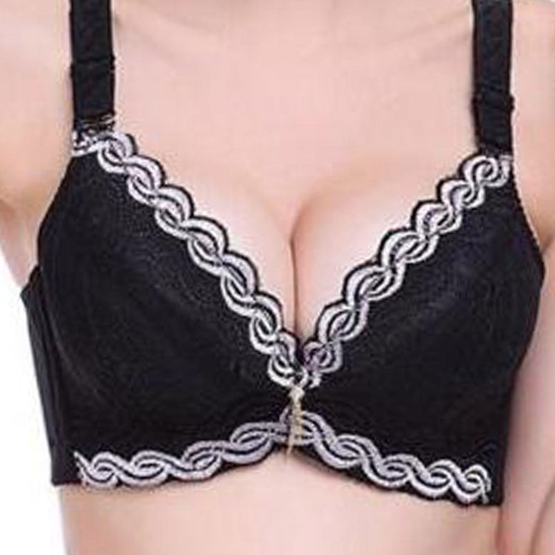 Female underwear small breast push up bra minimizer deep thick padd