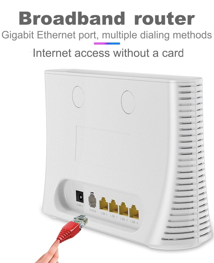 4G LTE cpe mobile router, support LAN port SIM card slot