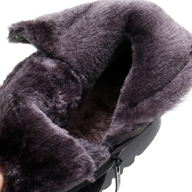 2022 warm zipper women's winter boots