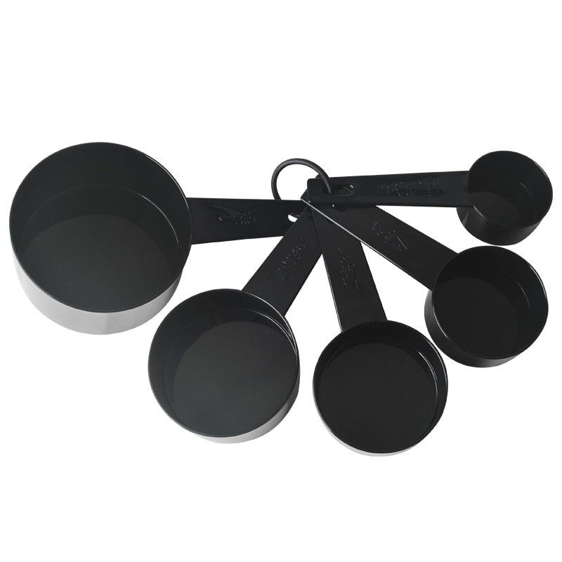 4Pcs/5pcs/10pcs Multi Purpose Spoons/Cup Measuring Tools PP Baking Accessories Stainless Steel/Plastic Handle Kitchen Gadgets