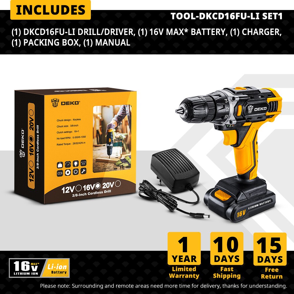 Electric Screwdriver with Lithium Battery Cordless Drill