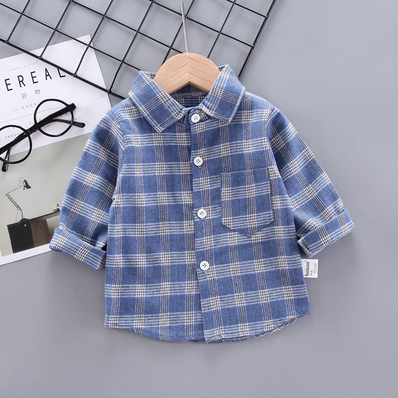 Spring Thin Blouses Infant Boy Shirt Clothes for 1 2 3 4 Years